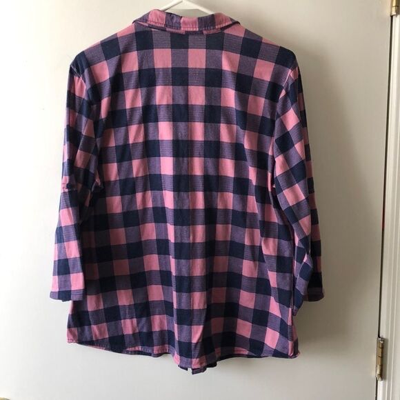 Eden & Olivia Checkered Button Down S:XL GUC - Picture 2 of 6